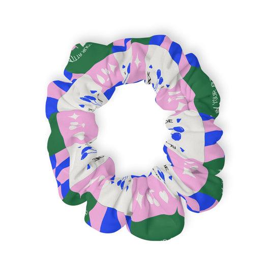 “Dancer – All in Your Attitude” Scrunchie – Retro Dance Hair Accessory with Motivational Graphic