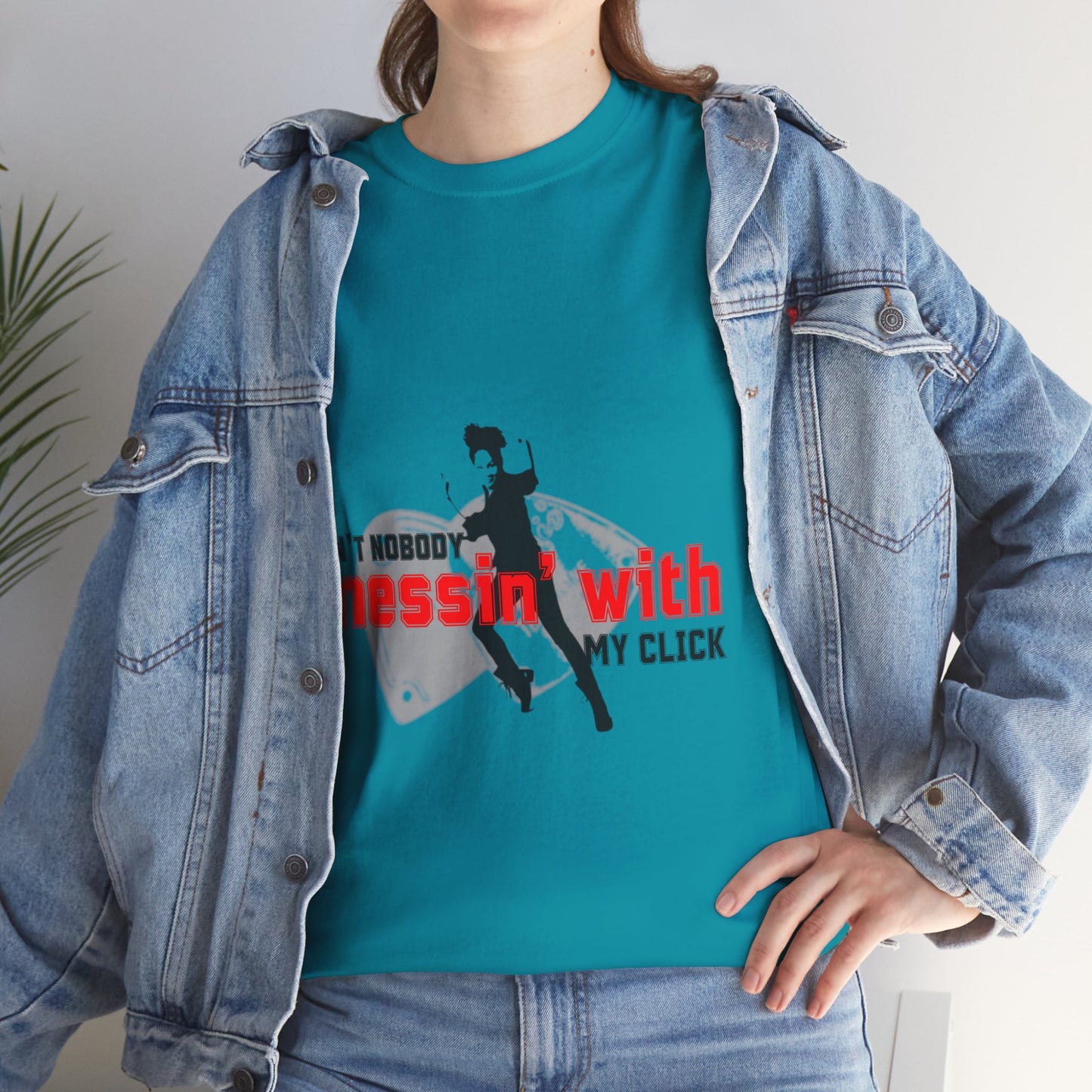 "Ain’t Nobody Messin’ With My Click" Tap Dance Tee – Unisex Heavy Cotton T-Shirt with Taps & Dancer Graphic