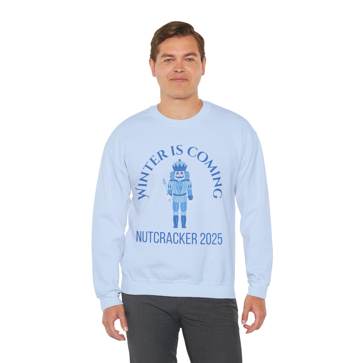 “Winter Is Coming Nutcracker 2025” ADULT Sweatshirt – Unisex Heavy Blend Crewneck | Holiday Dance Sweatshirt for Ballet Dancers