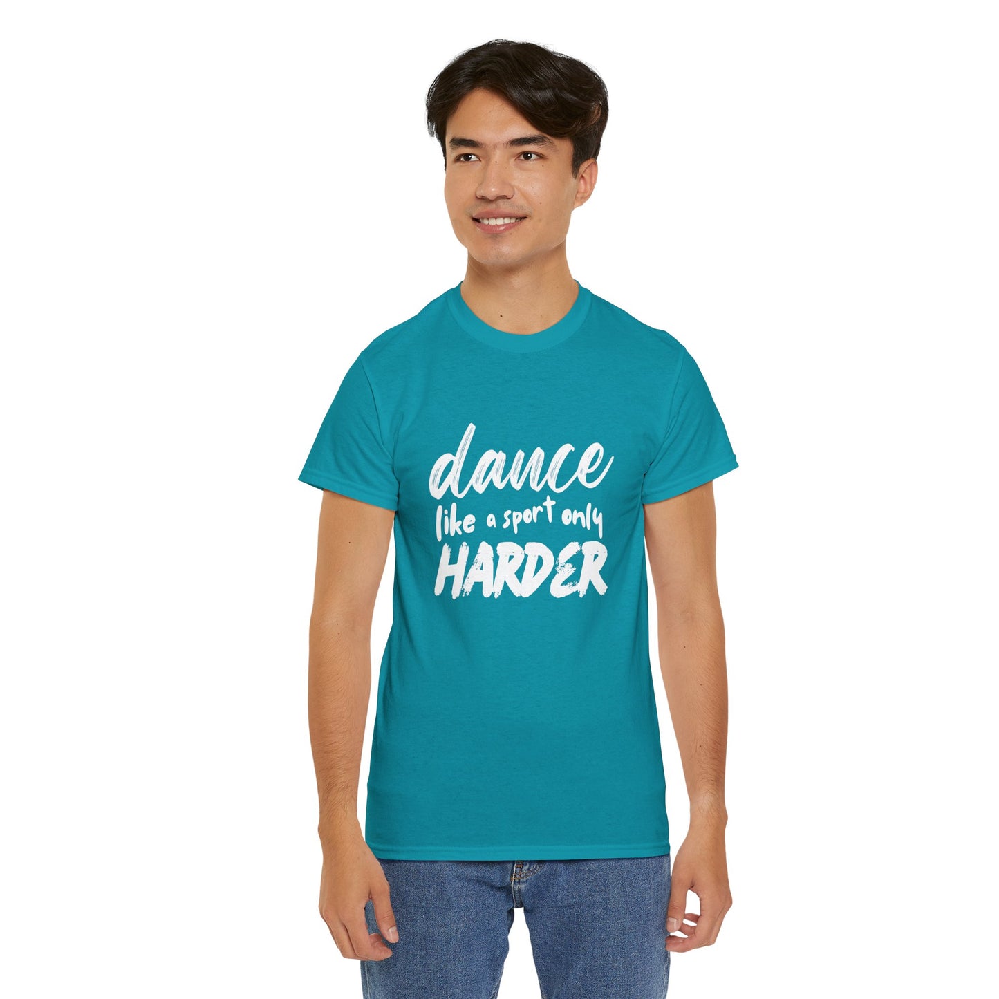 “Dance Like a Sport Only Harder” Unisex Heavy Cotton T-Shirt – Dance-Inspired Graphic Tee for Adults & Kids