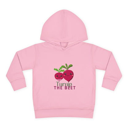 "Turnip the Beet "Toddler Pullover Hoodie – Cute Vegetable Dance Pun Graphic Fleece Sweatshirt for Kids