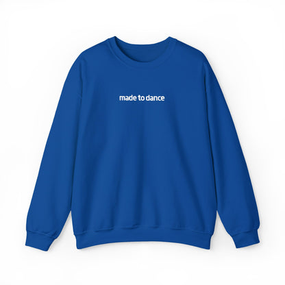 “Made to Dance" Unisex Heavy Blend™ Crewneck Sweatshirt – Embroidered Dance-Inspired Pullover for Adults & Kids