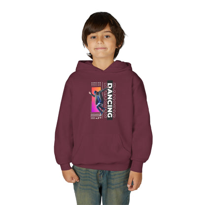 “Dancing” Male Dancer Streetwear Graphic | Unisex Youth Hoodie – Dance Hoodie for Kids & Young Performers