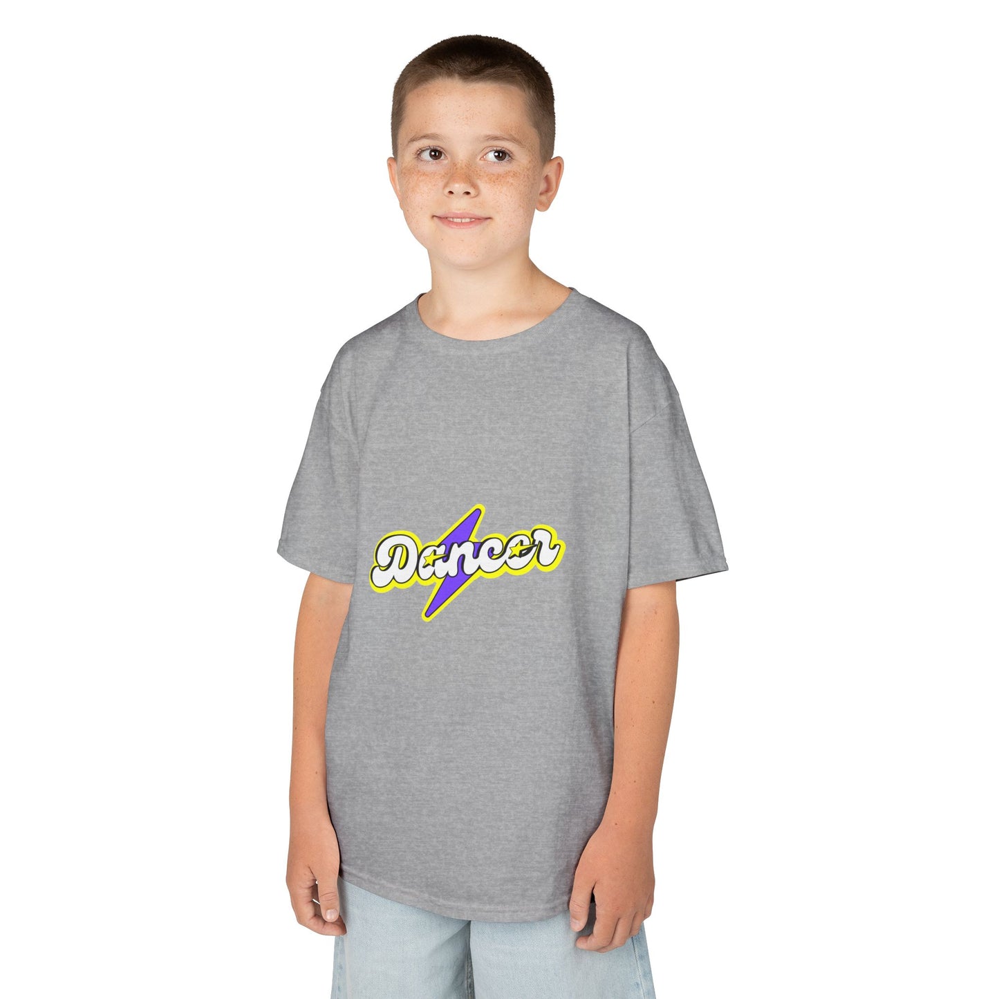 "Dancer" Youth Short Sleeve Tee – Superhero-Inspired Graphic Dance Shirt for Kids and Young Performers