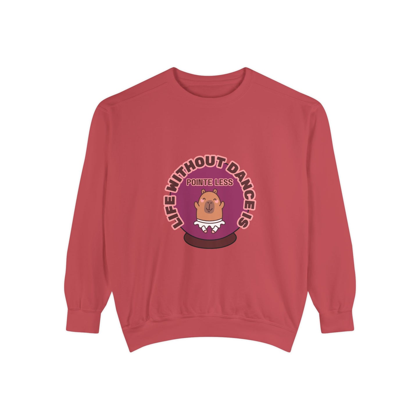 "Life Without Dance Is Pointeless" Unisex Lightweight Crewneck Sweatshirt – Bold Retro Ballet Pun Graphic Pullover for Dancers & Dance Lovers