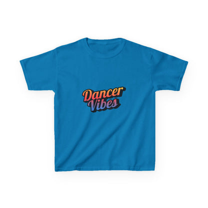 “Dancer Vibes” Colorful Graphic Tee for Kids | Dance-Themed Short Sleeve Shirt - Youth Dance T-Shirt