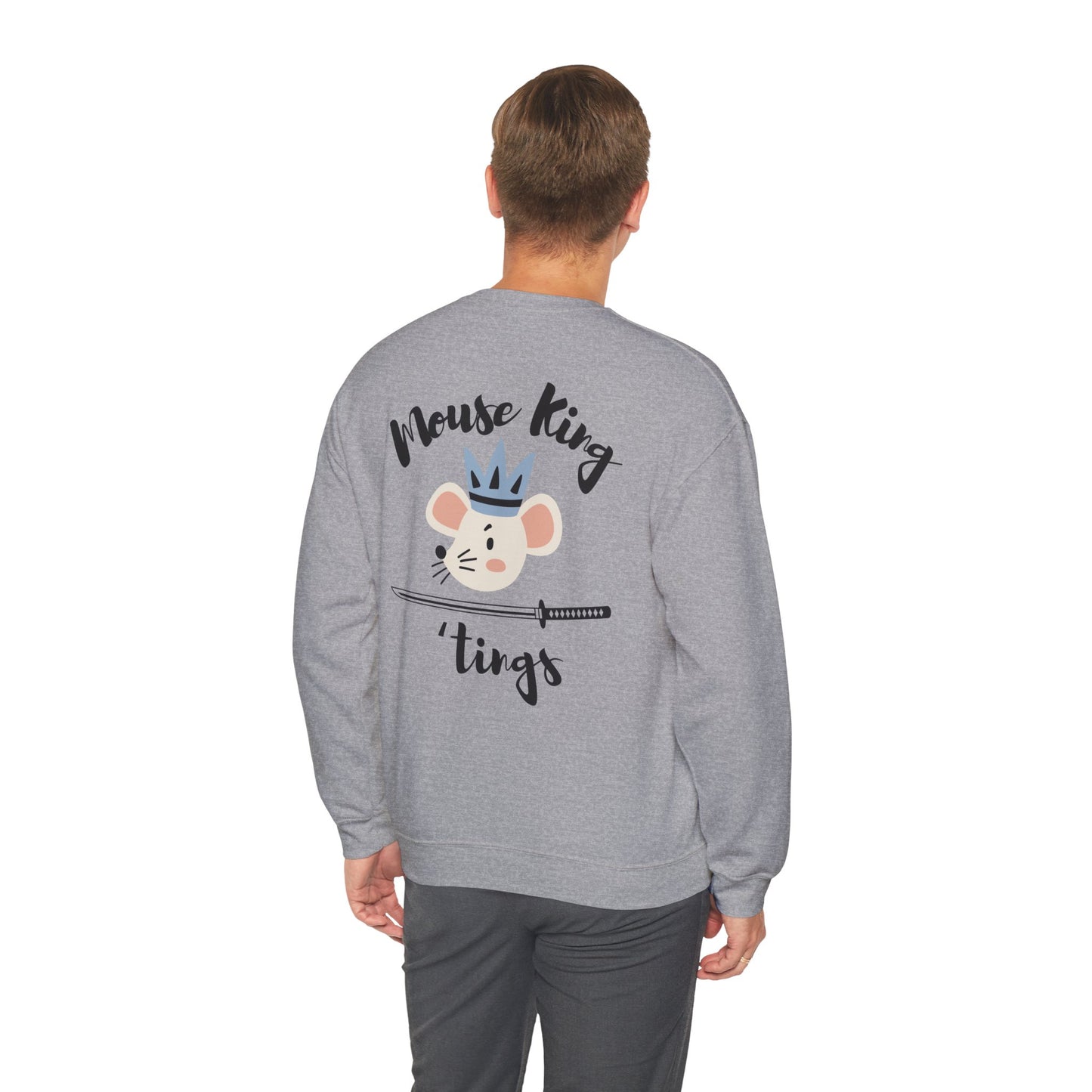 “Mouse King ’Tings” Back Print ADULT Sweatshirt + “Nutcracker 2025” Front – Unisex Heavy Blend Crewneck | Ballet Holiday Dance Apparel