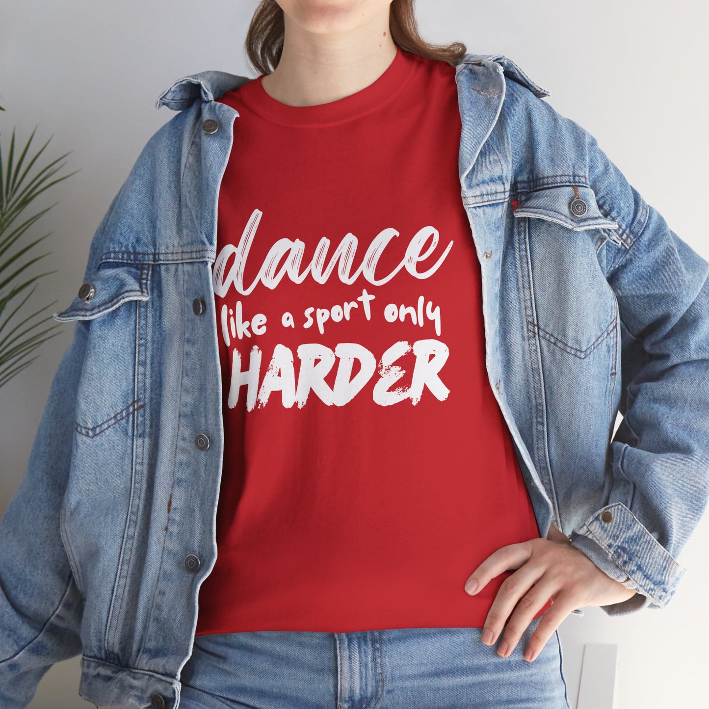 “Dance Like a Sport Only Harder” Unisex Heavy Cotton T-Shirt – Dance-Inspired Graphic Tee for Adults & Kids