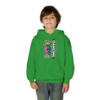 “Dancing” Male Dancer Streetwear Graphic | Unisex Youth Hoodie – Dance Hoodie for Kids & Young Performers