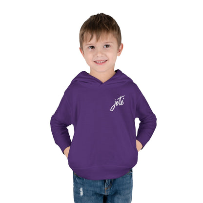 “Jeté” Official  Logo | Ballet & Dance Hoodie for Kids & Young Dance Enthusiasts - Toddler Pullover Hoodie