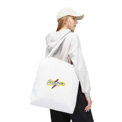 “Dancer” Superhero Graphic Canvas Tote Bag – Bold Dance Tote for Classes, Rehearsals & Everyday Use