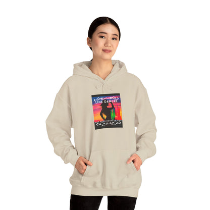 "Line Dancer, Get Your Boots in Line" Western-Inspired Graphic – Unisex Heavy Blend™ Hooded Sweatshirt