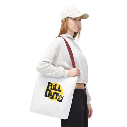 "Full Out" Dance Canvas Tote Bag – Streetwear-Inspired Graphic Dance Bag for Rehearsals, Classes & Everyday Use