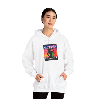 "Line Dancer, Get Your Boots in Line" Western-Inspired Graphic – Unisex Heavy Blend™ Hooded Sweatshirt