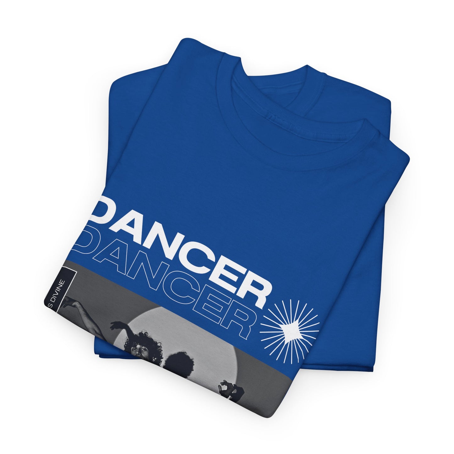 "Dancer" Spotlight Contemporary Dance Graphic Unisex Heavy Cotton Tee – Streetwear-Inspired Dance T-Shirt for Performers & Dance Lovers