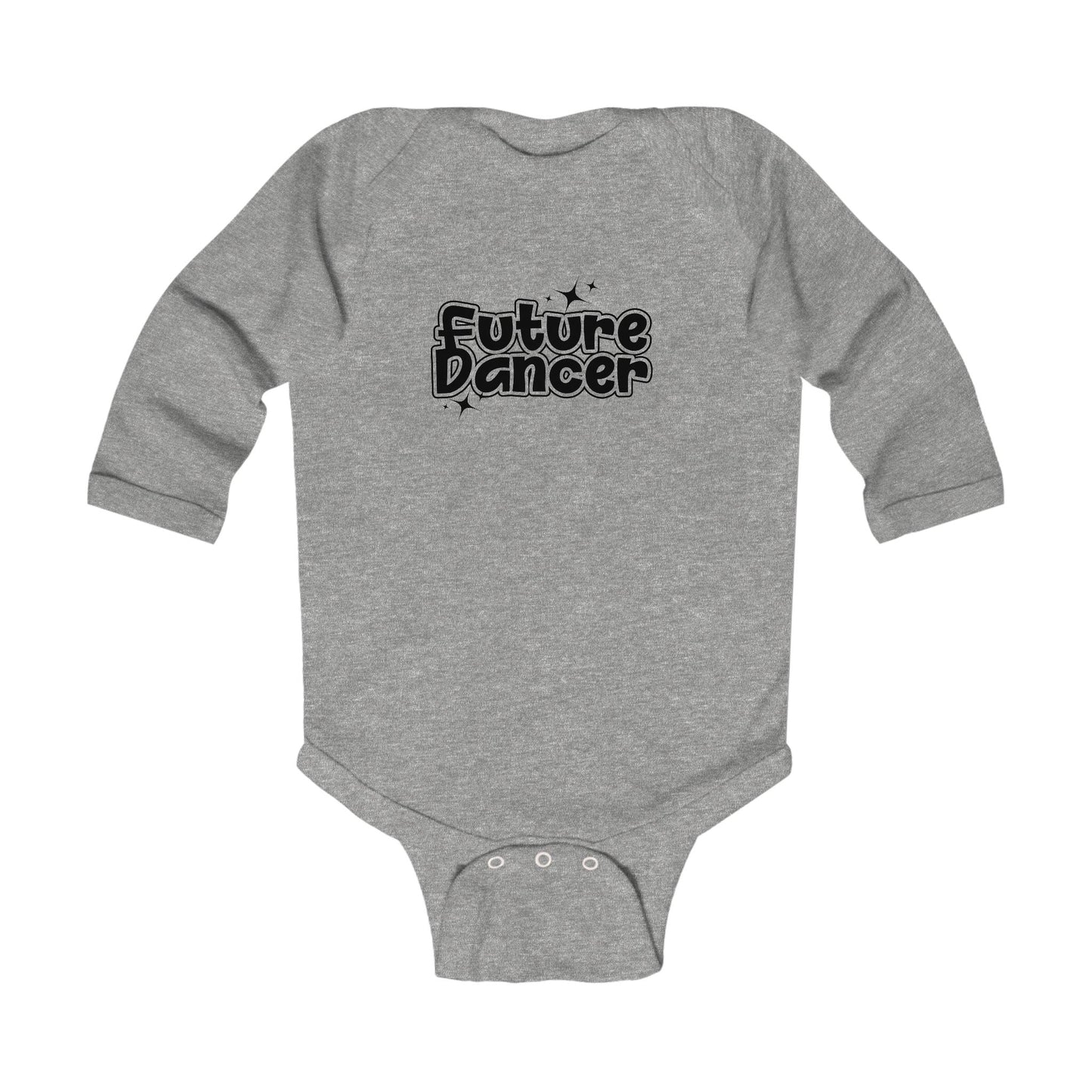 “Future Dancer” Infant Long Sleeve Bodysuit - Adorable Danced-Themed Baby One-Piece for Tiny Ballerinas and Little Movers
