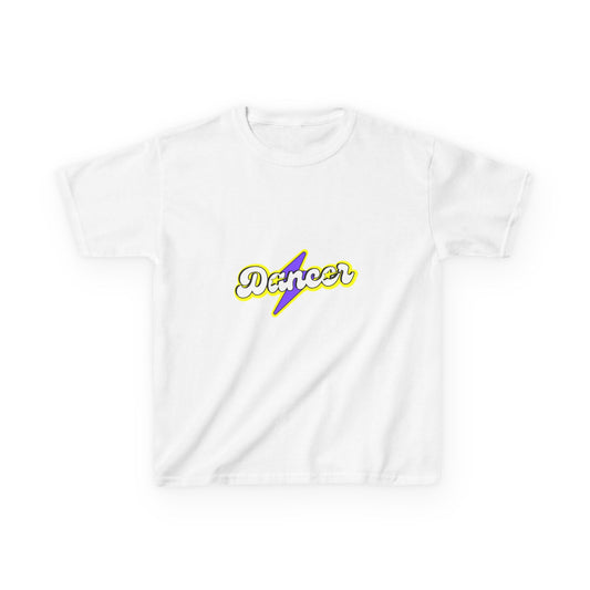 "Dancer" Youth Short Sleeve Tee – Superhero-Inspired Graphic Dance Shirt for Kids and Young Performers