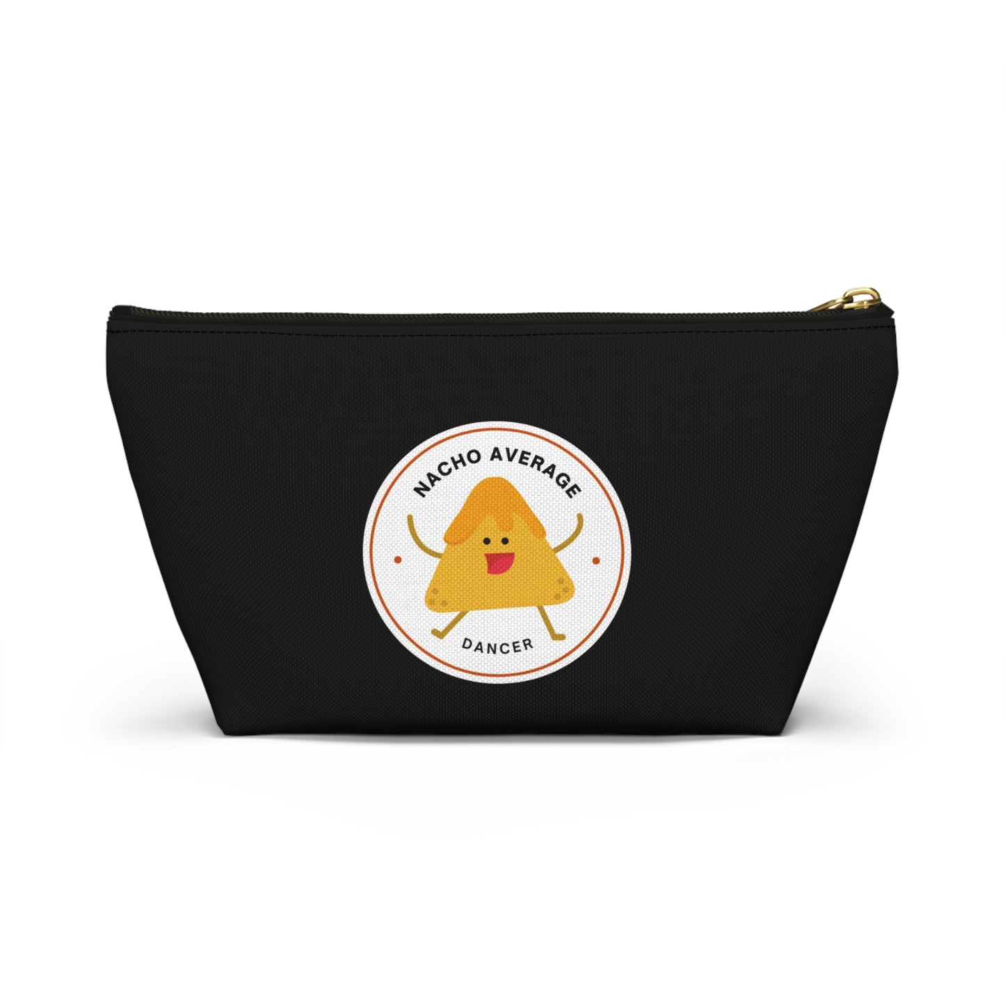 "Nacho Average Dancer" Makeup Bag – Cute Nacho Dance Graphic – Fun Dance-Themed Zipper Pouch for Cosmetics, Accessories & Gifts