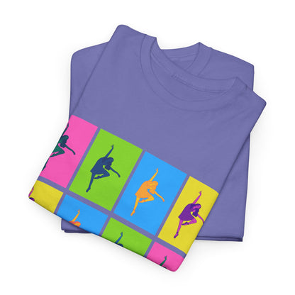 "Ballet" Pop Art Inspired Dance Graphic Unisex Heavy Cotton Tee – Artistic Ballet Dancer T-Shirt for Dance Lovers