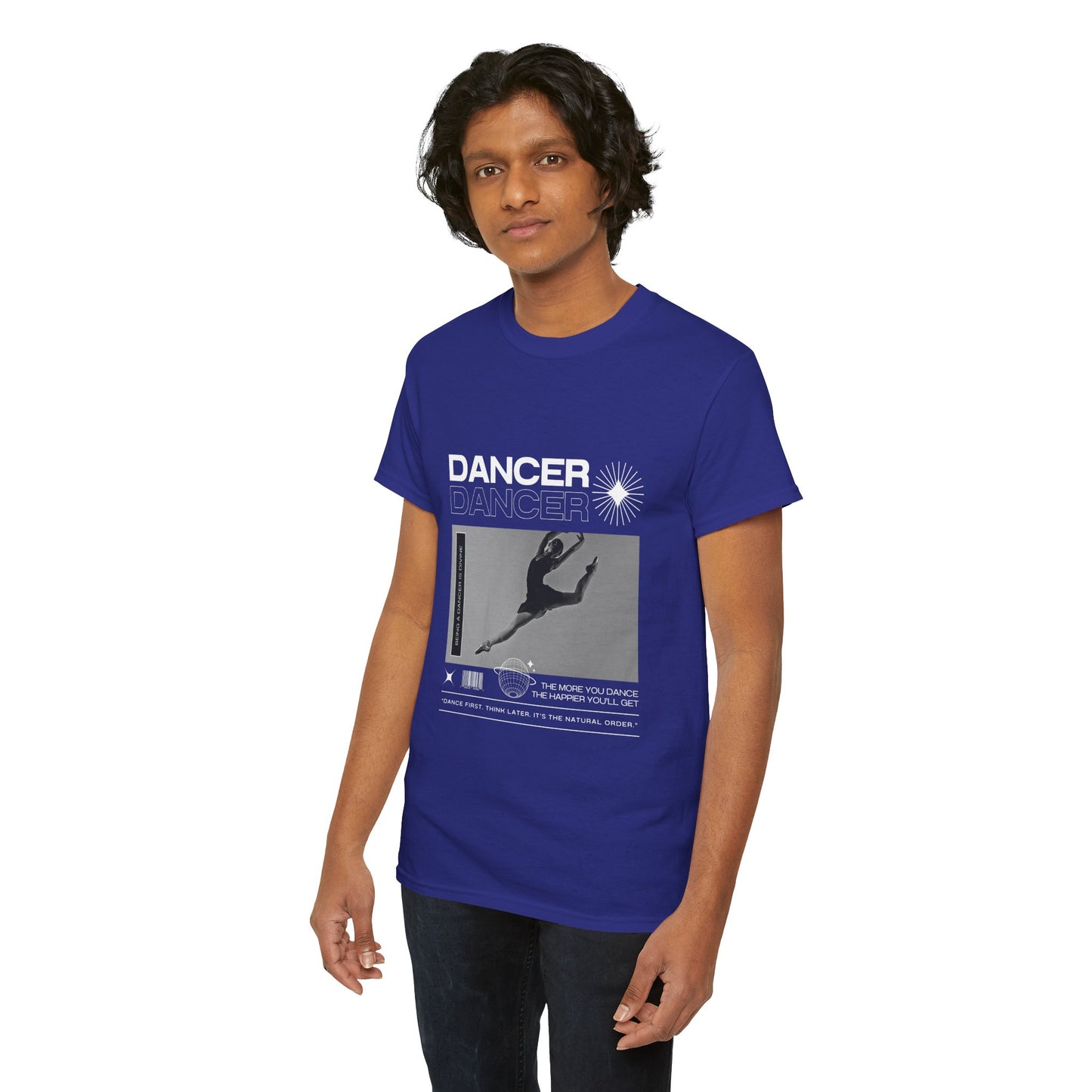 “Dancer” Mottos Streetwear Tee – Unisex Heavy Cotton Dance T-Shirt with Bold Graphic