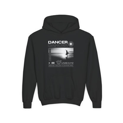 “Dancer” Arabesque on the Beach Graphic | Unisex Youth Hoodie – Streetwear-Inspired Ballet Dance Hoodie for Kids & Young Dancers