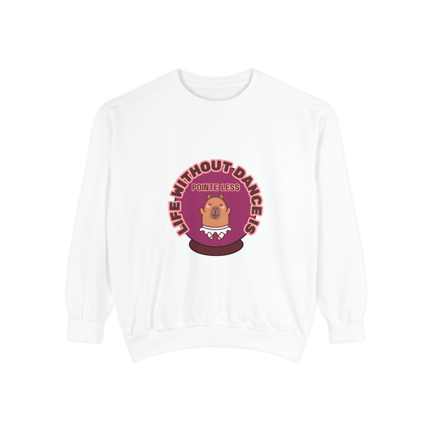 "Life Without Dance Is Pointeless" Unisex Lightweight Crewneck Sweatshirt – Bold Retro Ballet Pun Graphic Pullover for Dancers & Dance Lovers