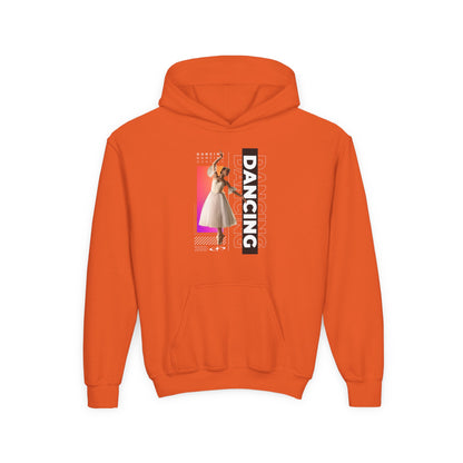 “Dancing” Female Dancer Streetwear Graphic | Unisex Youth Hoodie – Dance Hoodie for Kids & Young Performers