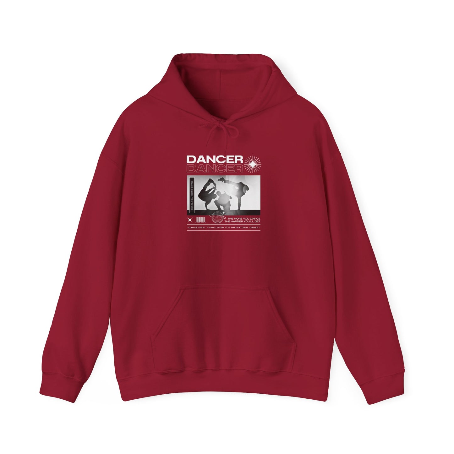 “Dancer” Breakdancer Streetwear Graphic | Hip-Hop Dance Hoodie for Urban Style & Comfort - Unisex Heavy Blend™ Hooded Sweatshirt