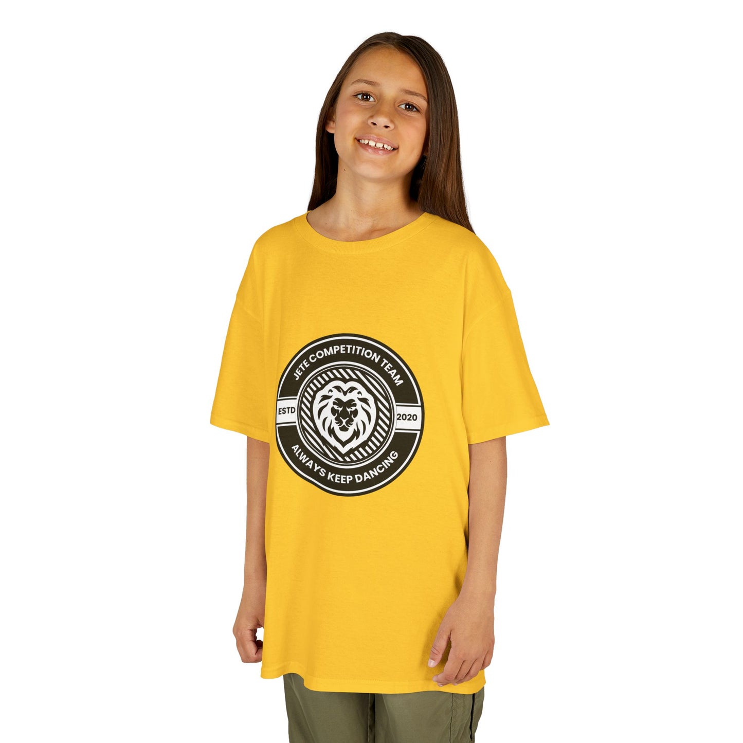 "Jeté Competition Team – Always Keep Dancing" Collegiate Graphic Tee - Youth Dance Team T-Shirt