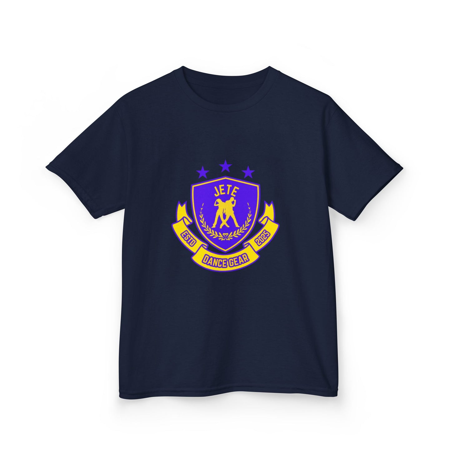 "Jeté Dance Gear" Youth Short Sleeve Tee – Collegiate-Inspired Dancer Graphic Shirt for Kids