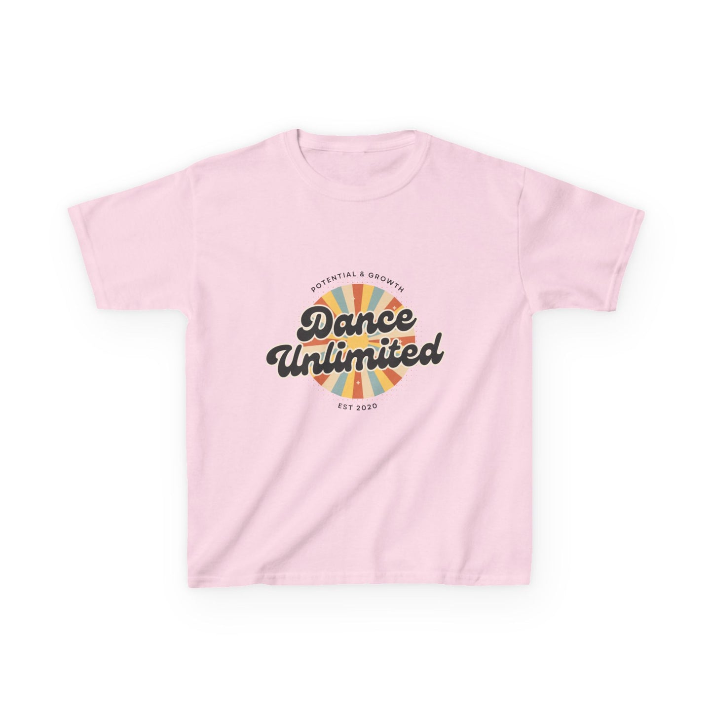 “Dance Unlimited: Potential & Growth” Retro Graphic T-Shirt for Kids – Motivational Dance Shirt - Youth Dance Inspiration Tee