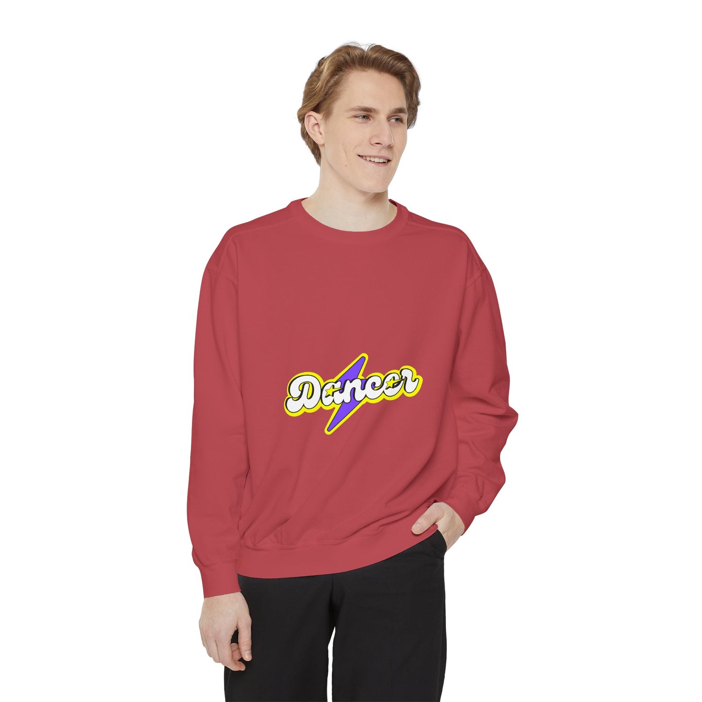 "Dancer" Unisex Lightweight Crewneck Sweatshirt – Superhero-Inspired Graphic Pullover for Dance Lovers & Performers