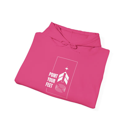 "Point Your Feet" Streetwear Dance Hoodie – Unisex Heavy Blend™ Hooded Sweatshirt for Dancers & Ballet Lovers