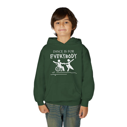“Dance Is for Everybody” Unisex Youth Hoodie – Inclusive Dance Hoodie for Kids & Teens, Personalized with Name or Studio