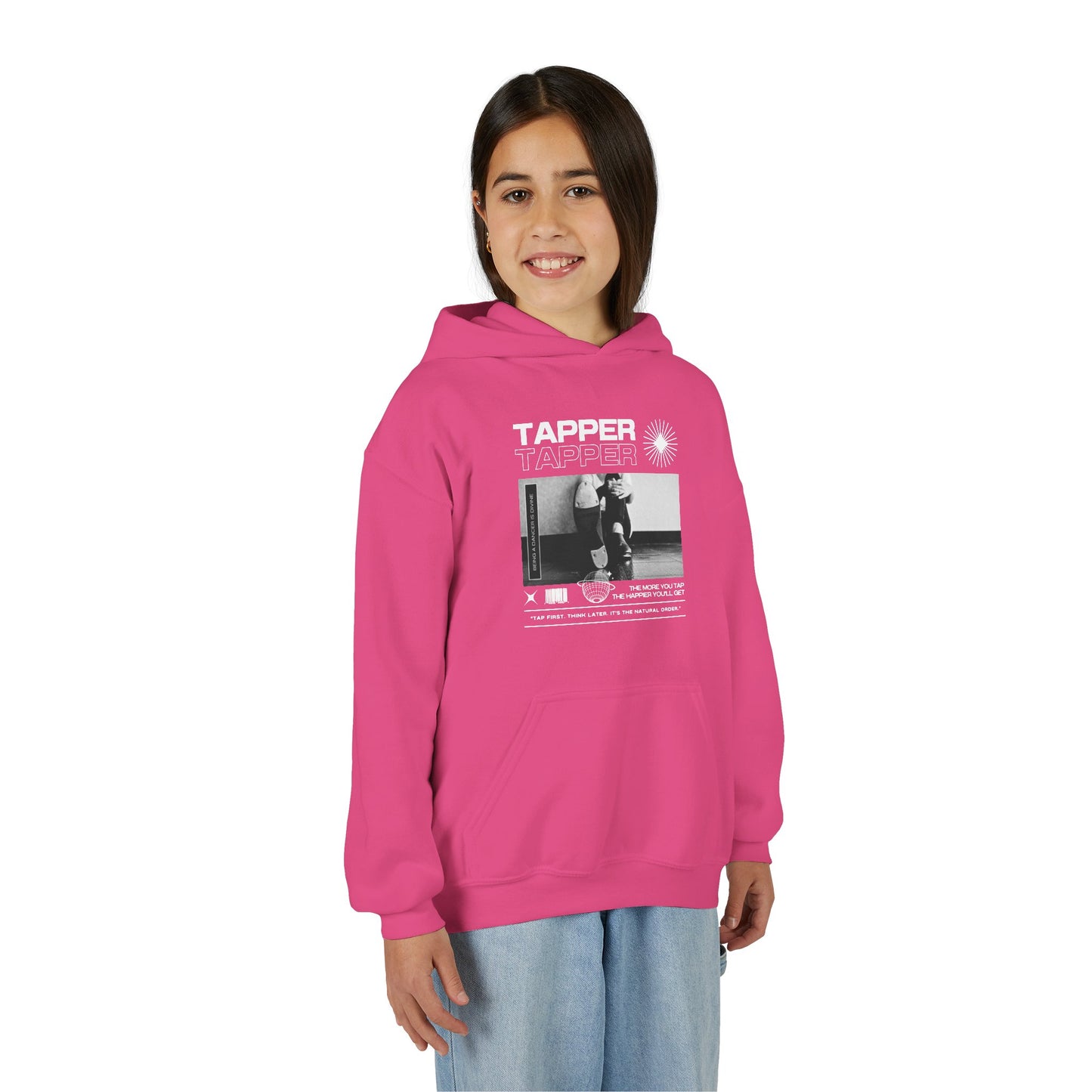 “Tapper” Tap Shoes Streetwear Graphic | Unisex Youth Hoodie – Tap Dance Hoodie for Kids & Young Performers