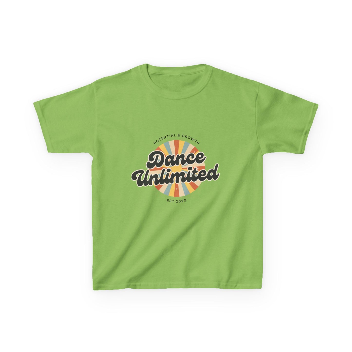 “Dance Unlimited: Potential & Growth” Retro Graphic T-Shirt for Kids – Motivational Dance Shirt - Youth Dance Inspiration Tee