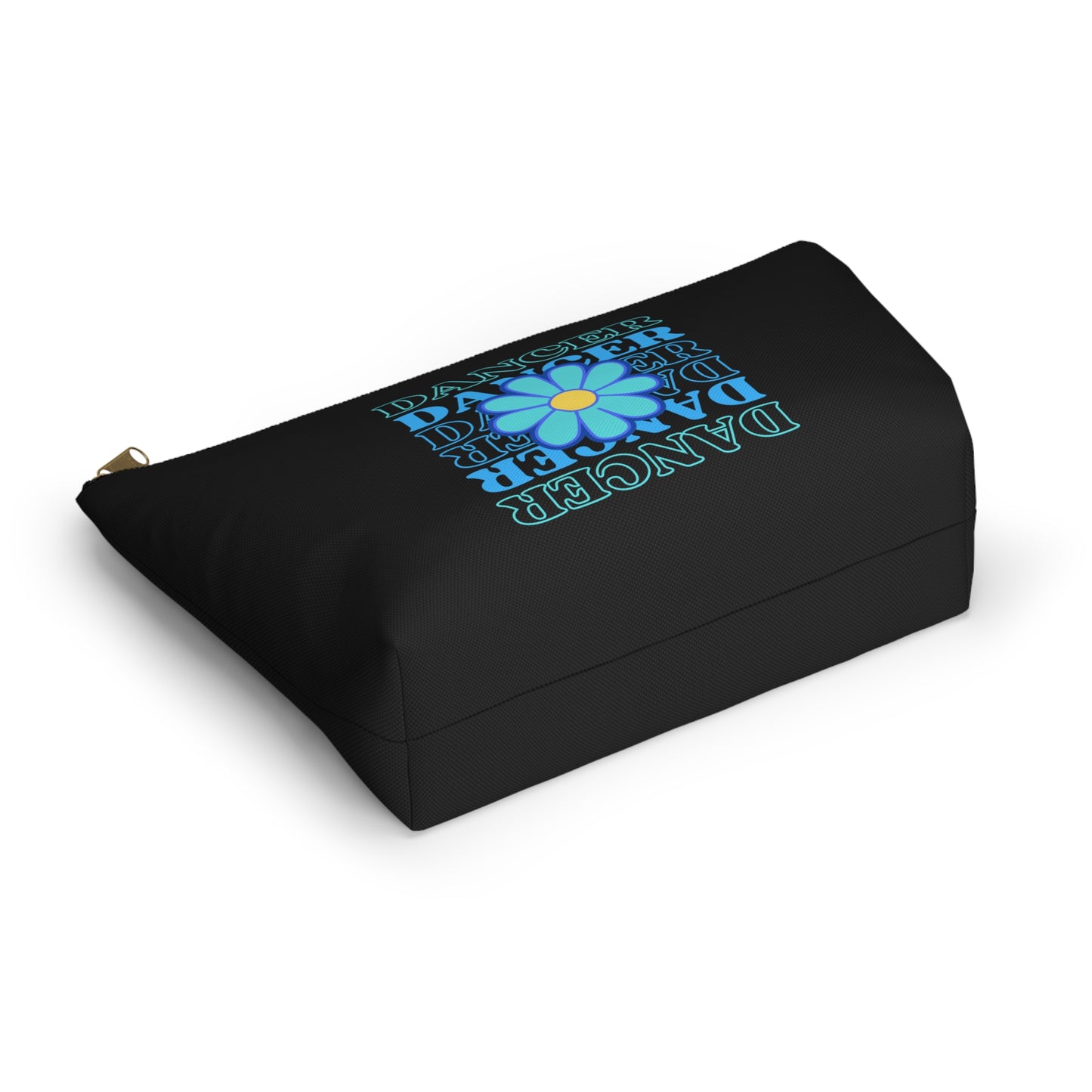 "Dancer" Makeup Bag – Elegant Floral Dance Graphic – Stylish Zipper Pouch for Cosmetics, Accessories & Gifts for Dancers