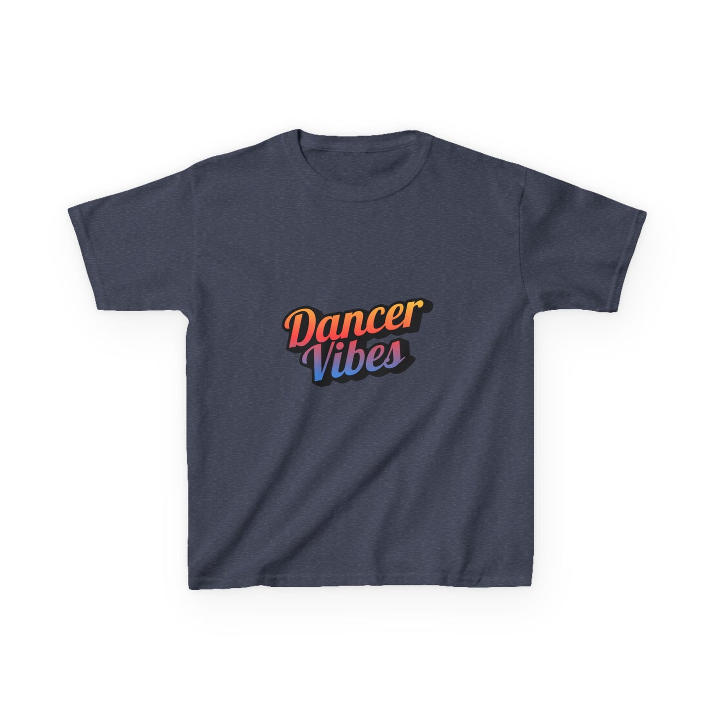 “Dancer Vibes” Colorful Graphic Tee for Kids | Dance-Themed Short Sleeve Shirt - Youth Dance T-Shirt