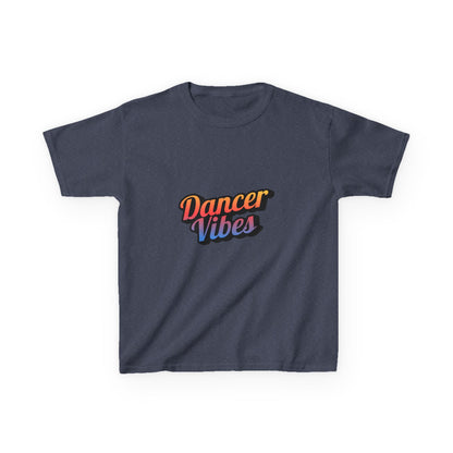 “Dancer Vibes” Colorful Graphic Tee for Kids | Dance-Themed Short Sleeve Shirt - Youth Dance T-Shirt