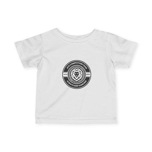 "Jeté Competition Team – Always Keep Dancing" Infant Fine Jersey Tee – Collegiate-Inspired Baby Dance T-Shirt for Future Performers