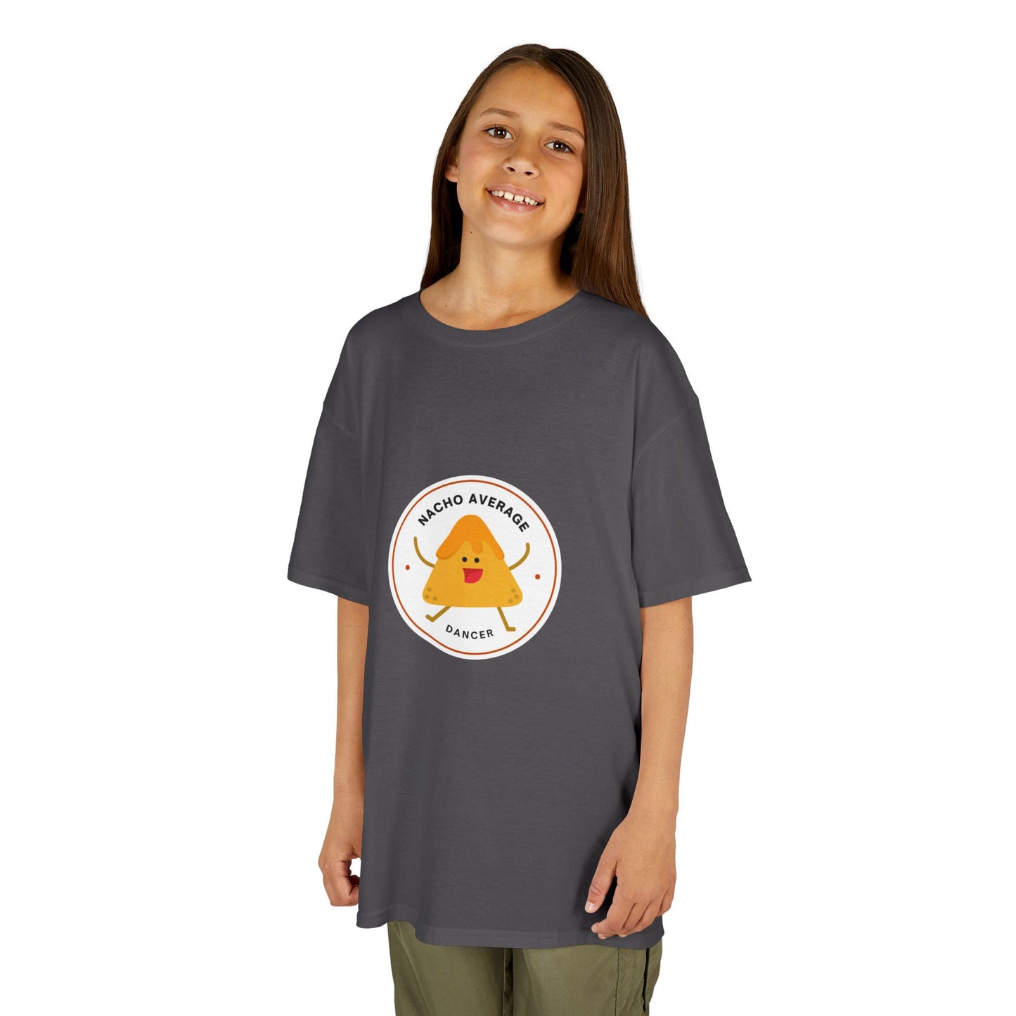 "Nacho Average Dancer" Youth Dance T-Shirt – Cute Nacho Graphic Tee for Kids Who Love to Dance