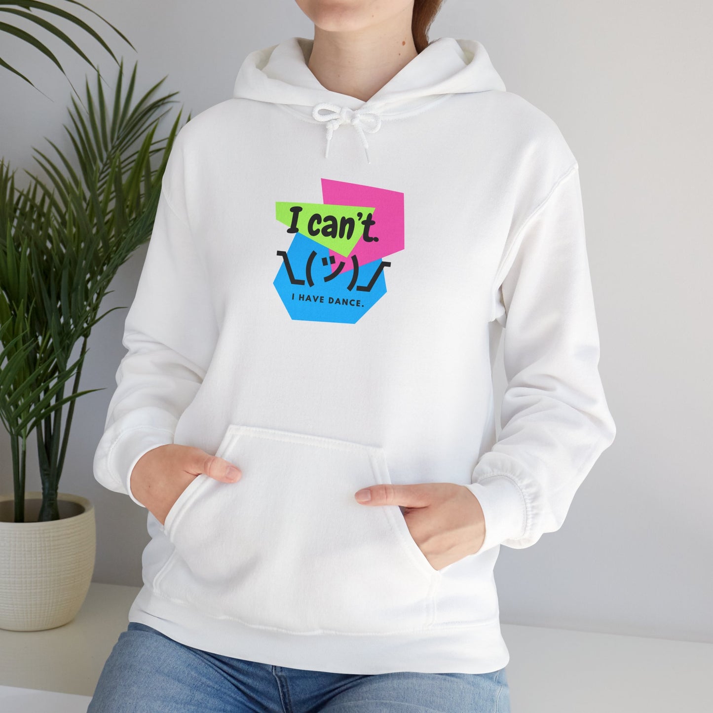 "I Can’t. I Have Dance." Unisex Hooded Sweatshirt – Retro 80s Emoji Graphic Hoodie for Dancers | Jeté Dance-Inspired Loungewear