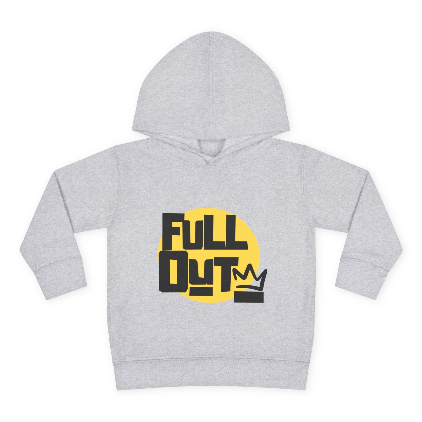 "Full Out" Toddler Pullover Hoodie – Bold Streetwear-Inspired Dance Graphic Fleece Sweatshirt for Kids