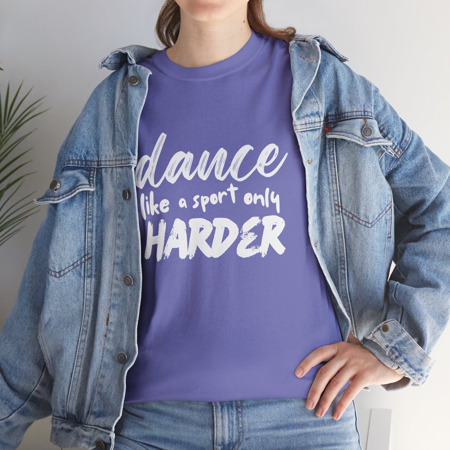 “Dance Like a Sport Only Harder” Unisex Heavy Cotton T-Shirt – Dance-Inspired Graphic Tee for Adults & Kids