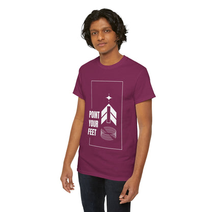 "Point Your Feet" Streetwear Dance Tee – Unisex Heavy Cotton Ballet-Inspired T-Shirt for Dancers