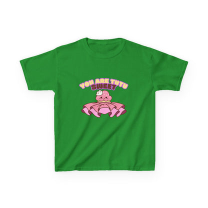 "You Are Tutu Sweet" Youth Short Sleeve Tee – Kawaii Cupcake in Tutu Graphic Dance Shirt for Kids and Ballet Lovers