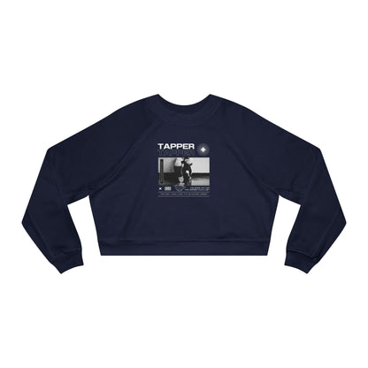 “Tapper” Tap Shoes Streetwear Graphic | Tap Dance Sweatshirt for Dancers & Enthusiasts - Women’s Cropped Sweatshirt
