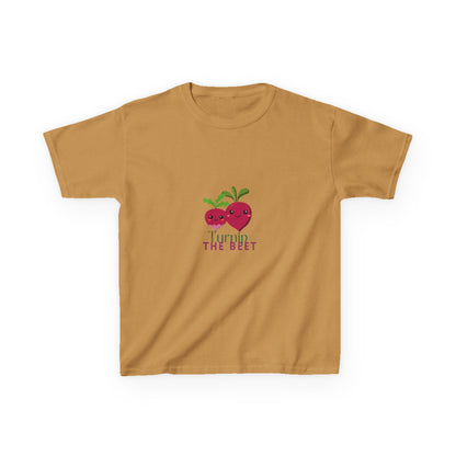 "Turnip the Beet" Youth Short Sleeve Tee – Cute Veggie Graphic Dance Pun Shirt for Kids