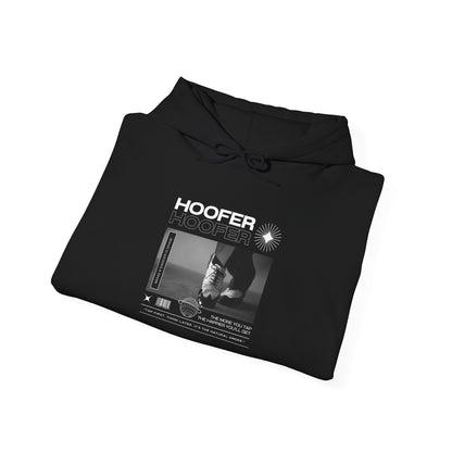 “Hoofer” Tap Dance Text with Streetwear-Style Tap Shoes Graphic – Unisex Heavy Blend™ Hooded Sweatshirt – Cozy Dance Hoodie for Tap Dancers & Dance Enthusiasts