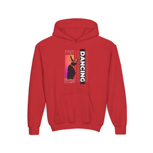 “Dancing” Female Dancer Streetwear Graphic | Unisex Youth Hoodie – Dance Hoodie for Kids & Young Performers